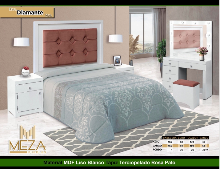 Recamara Diamante Mat