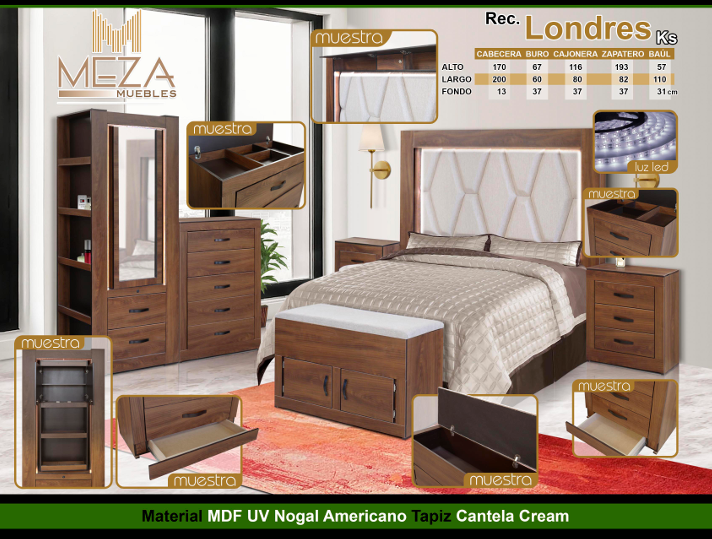 Recamara Londres KS